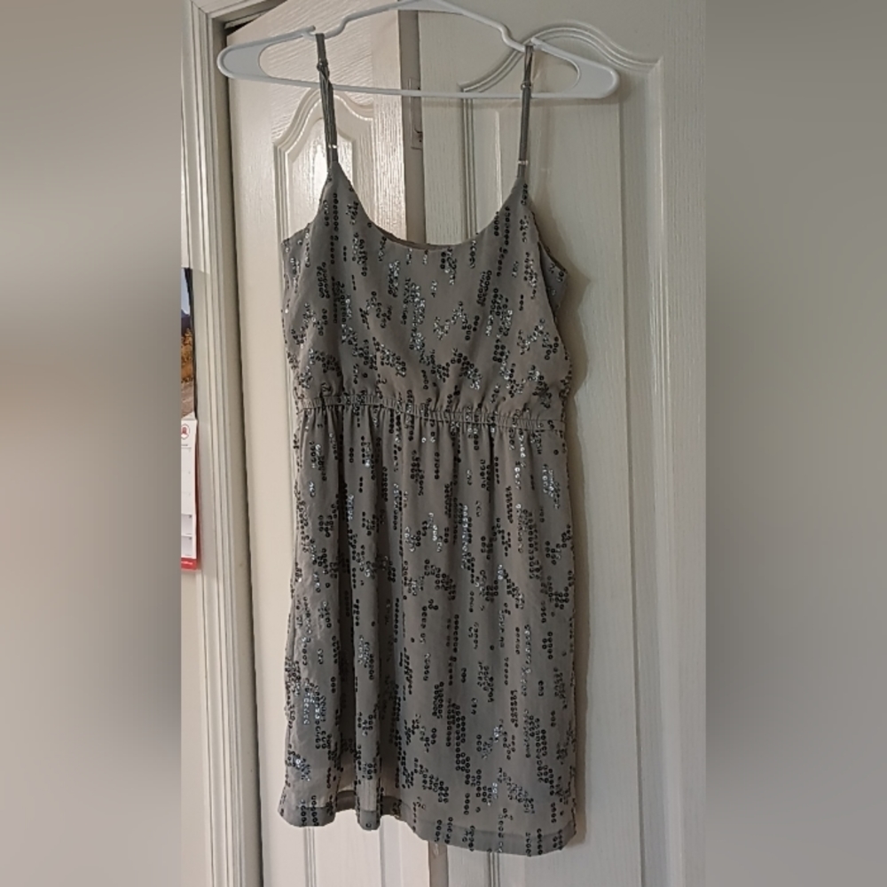 Silver Sequin Dress